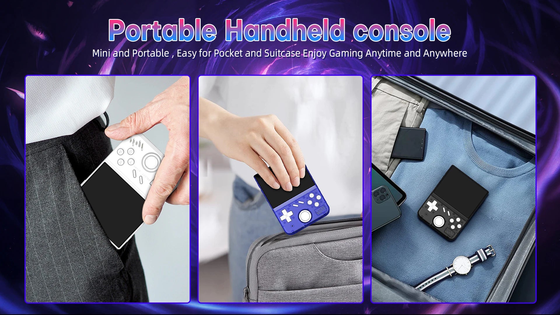 AISLPC Mini Portable MY MINI Retro Handheld Video Game Console 3.5-inch Linux System Handheld Video Player 128GB 15000 Games