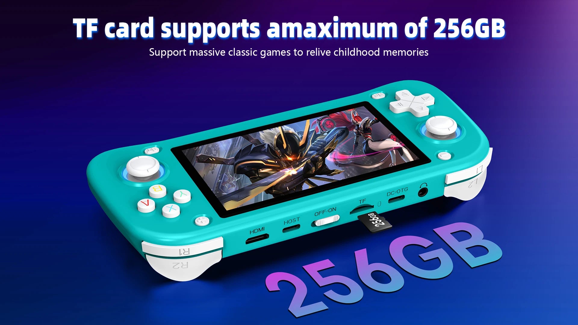 AISLPC XF43 Retro Handheld Game Console 4.3 inch Linux System Gaming Players Portable Pocket Hand Game Video Devices Play Gift