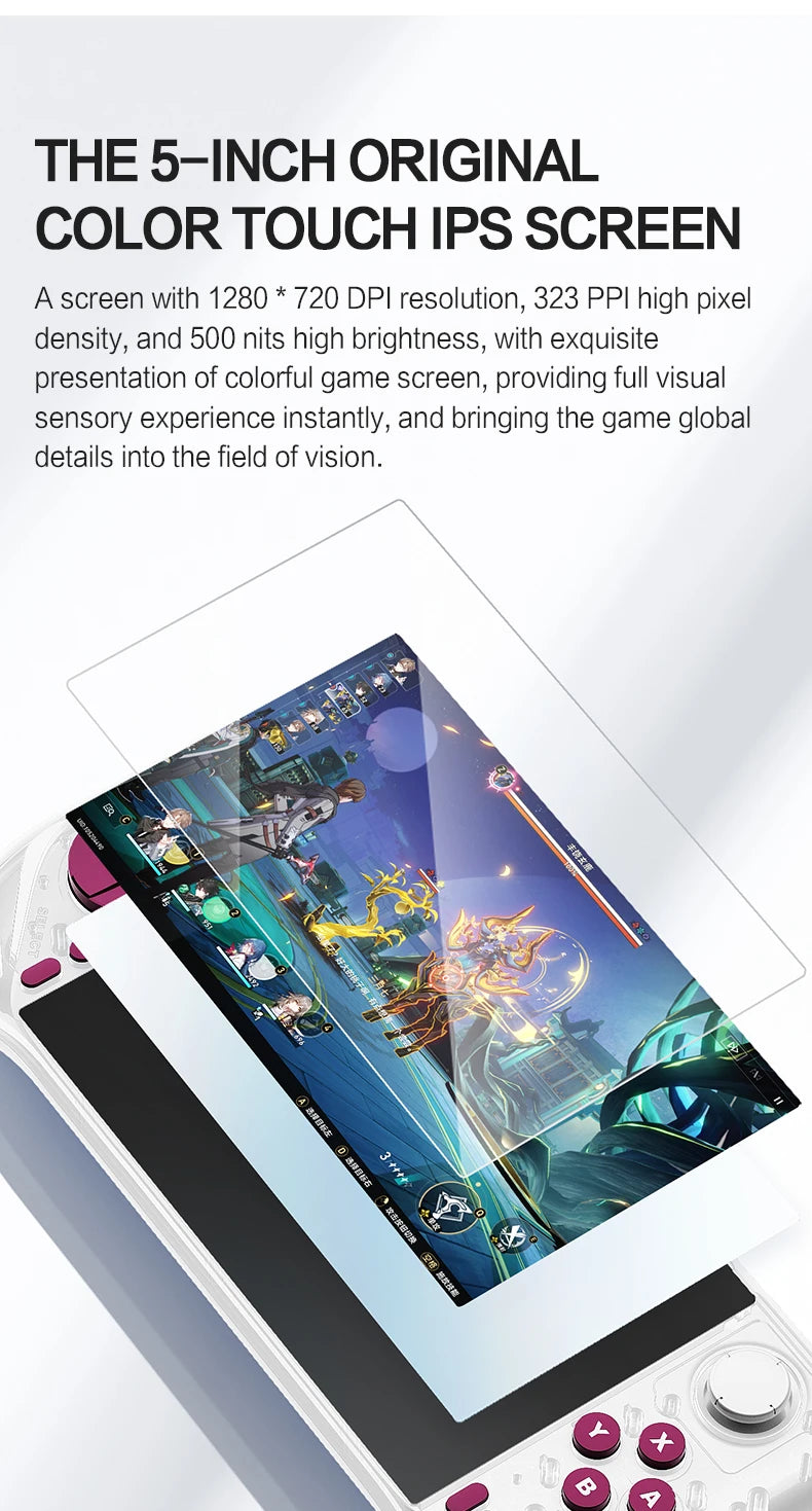 2025 E6MAX Android Convenient Handheld Game Players 8-core 64 bit touch screen 4+32GB Retro Nostalgic 5-Inch Screen Game Machine