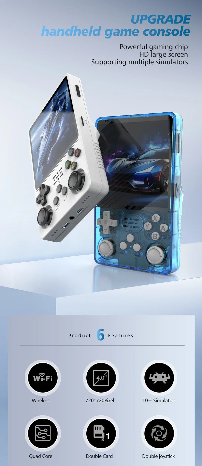 2025 R36S R36Plus Retro Handheld Game Console Linux 64-bit System 4"/3.5" IPS Screen RK3326 Portable Pocket Video Player For PS1