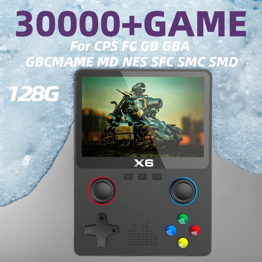 30000+Game Retro Portable Console Arrival 128G Handheld Game Player 3.5" Screen 2000mAh Battery for SFC GBC GBA Mini Arcade