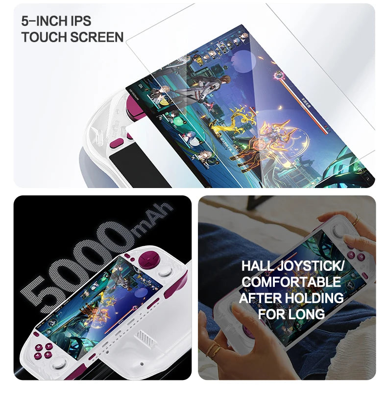 2025 E6MAX Android Convenient Handheld Game Players 8-core 64 bit touch screen 4+32GB Retro Nostalgic 5-Inch Screen Game Machine