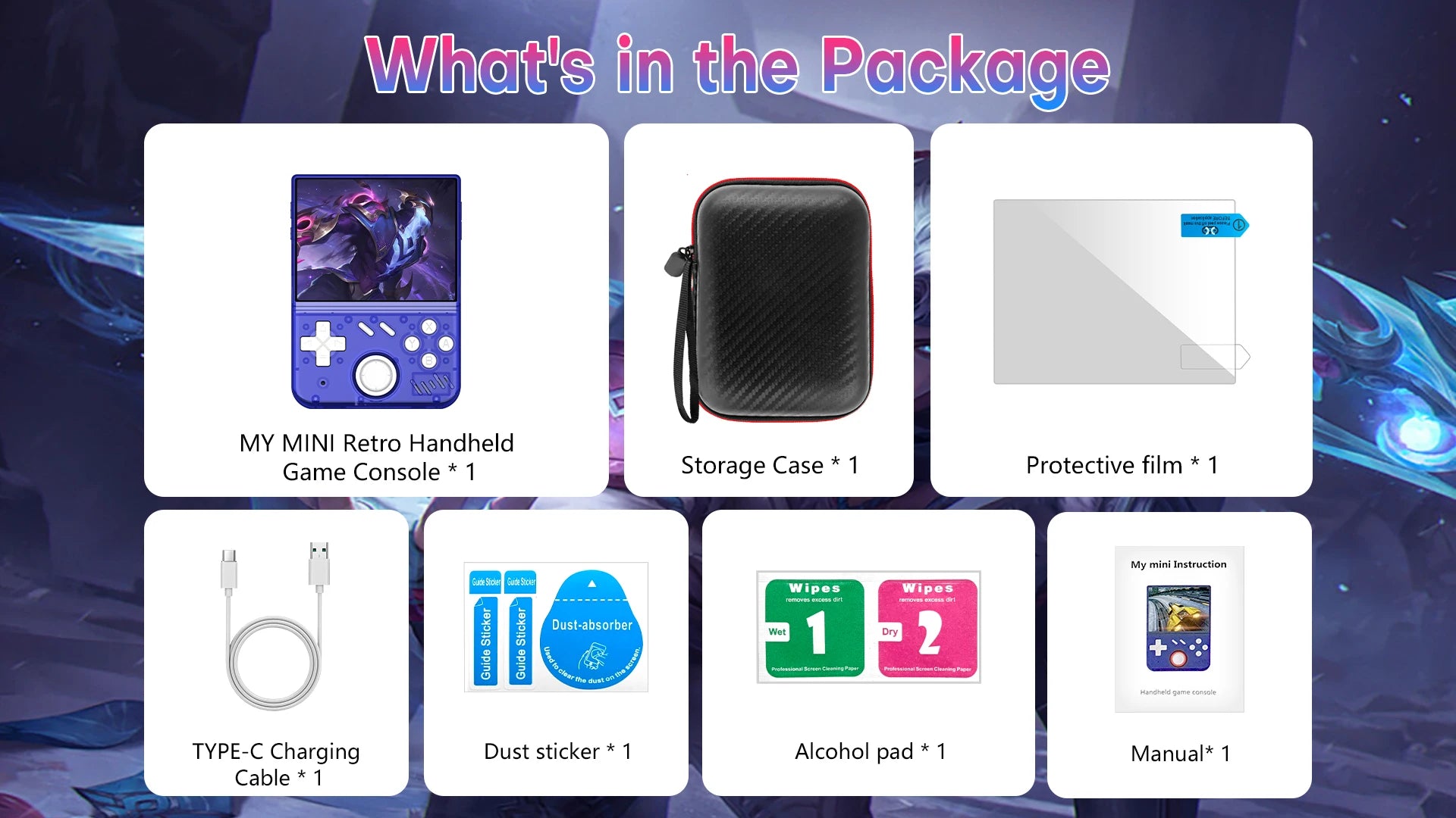 AISLPC Mini Portable MY MINI Retro Handheld Video Game Console 3.5-inch Linux System Handheld Video Player 128GB 15000 Games
