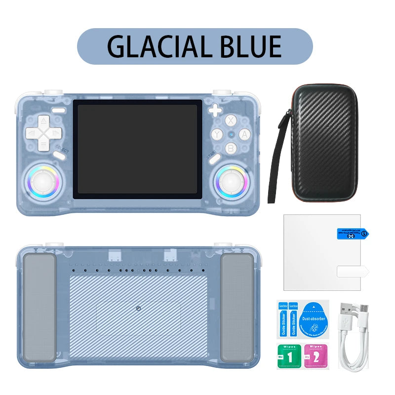 NEW XF35H Retro Handheld Video Game Console Linux System 3.5-inch IPS Screen Mini Portable Handheld Video Player 64GB 128G Games