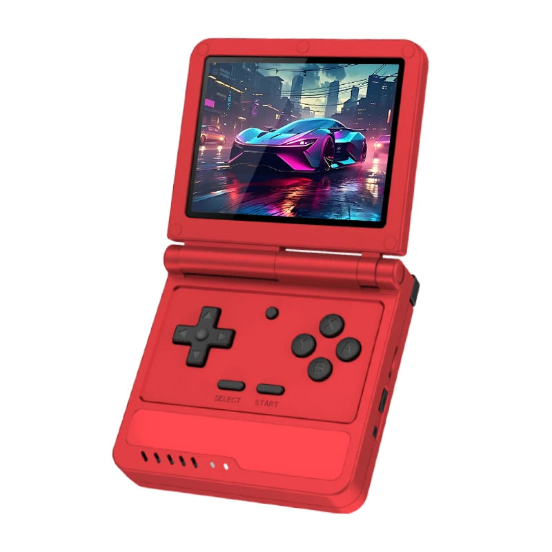 POWKIDDY V90S Retro Flip 3.5 Inch 4:3 640*480 HD IPS Screen Handheld Game Console A133Plus Vibration function Children's Gifts