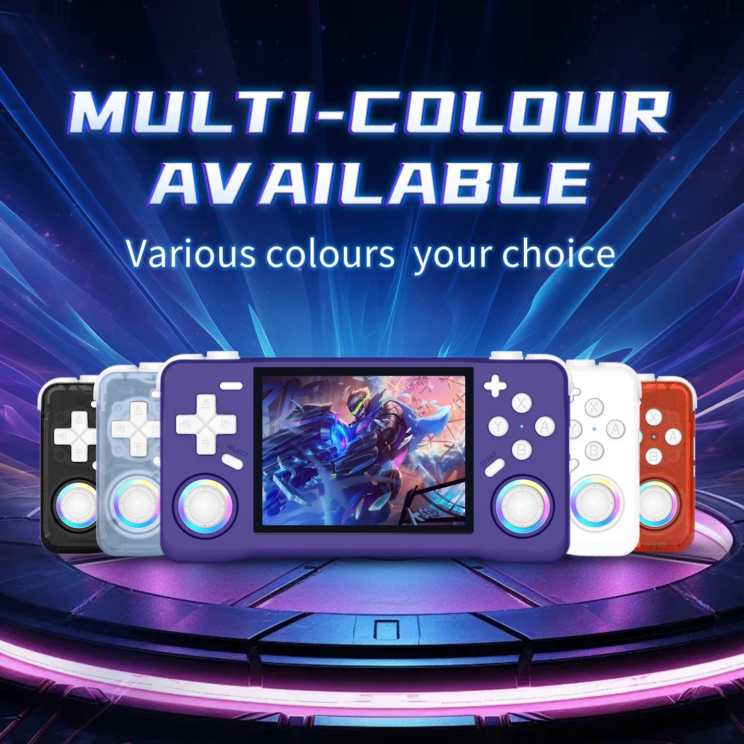 NEW XF35H Retro Handheld Video Game Console Linux System 3.5-inch IPS Screen Mini Portable Handheld Video Player 64GB 128G Games