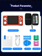 NEW XF35H Retro Handheld Video Game Console Linux System 3.5-inch IPS Screen Mini Portable Handheld Video Player 64GB 128G Games