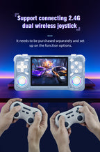 NEW XF35H Retro Handheld Video Game Console Linux System 3.5-inch IPS Screen Mini Portable Handheld Video Player 64GB 128G Games