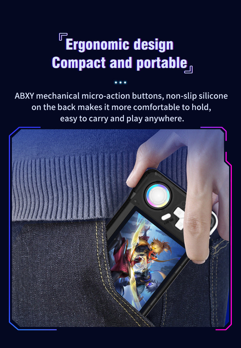 NEW XF35H Retro Handheld Video Game Console Linux System 3.5-inch IPS Screen Mini Portable Handheld Video Player 64GB 128G Games