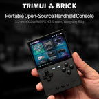 TRIMUI BRICK Handheld Game Console 3.2'' IPS Screen A133P Linux System Trimui UI Metal Back Panel Key LED Lighting Free Keycaps