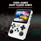 R36S Retro Video Handheld Game Console Linux System 3.5 Inch lPS Screen Built in 3000mah Battery Preinstalled Games