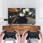Retro Gaming Console 4K HD 20000+ Games 64GB - 2.4G Wireless for GBA/FC/PS1/MD, Portable TV Game Stick