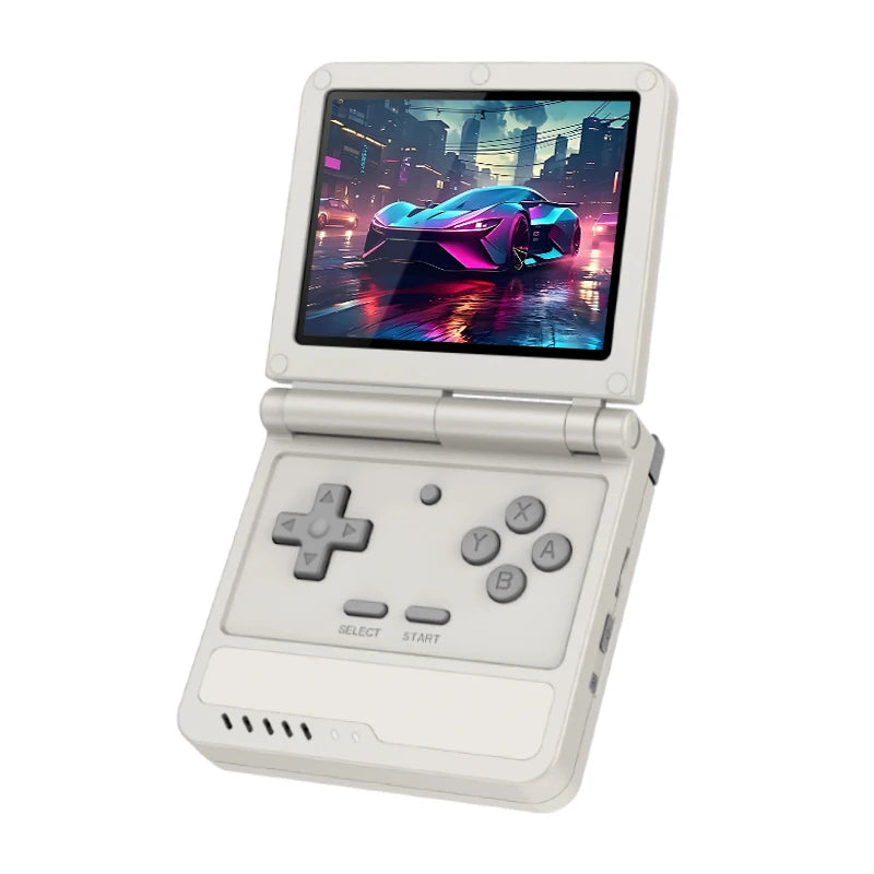 POWKIDDY V90S Retro Flip 3.5 Inch 4:3 640*480 HD IPS Screen Handheld Game Console A133Plus Vibration function Children's Gifts