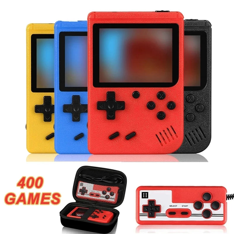 Retro Portable Mini Handheld Video Game Console 8-Bit 3.0 Inch Color LCD Color Game Player Built-in 400 games For Kids Gifts