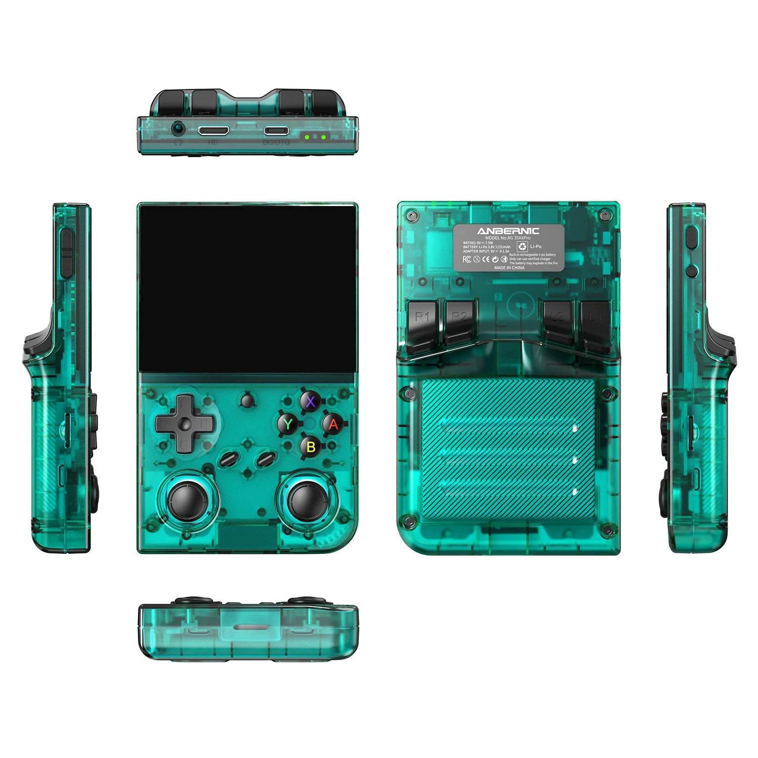 Anbernic RG 35XXPRO 3.5” IPS Screen Video Game Console Linux Built-in 64G Support TV Output Retro Game Player RixelHK Installed