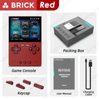 TRIMUI BRICK Handheld Game Console 3.2'' IPS Screen A133P Linux System Trimui UI Metal Back Panel Key LED Lighting Free Keycaps