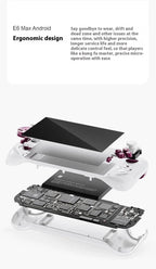 E6 MAX Game Console 5Inch 1280*720 DPI IPS Touch Screen 5000mAh Hall Joystick Handheld Game Consoles Support Projection Custom