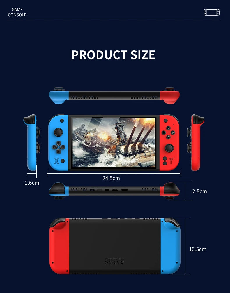 G90 7-inch 64GB 4000mAh portable handheld game console arcade suitable for PSP/PS1 retro TV game controller boys' gift