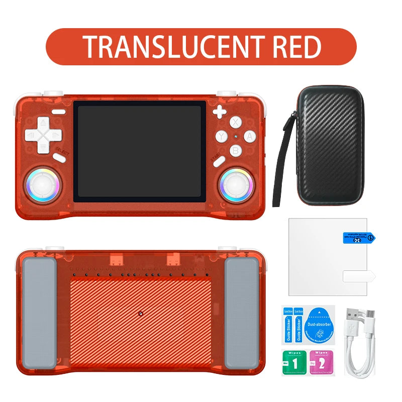 Newest Retro XF35H Handheld Video Game Console Portable 3.5 Inch IPS Screen  Preloaded Games Linux System Pocket Player 128GB