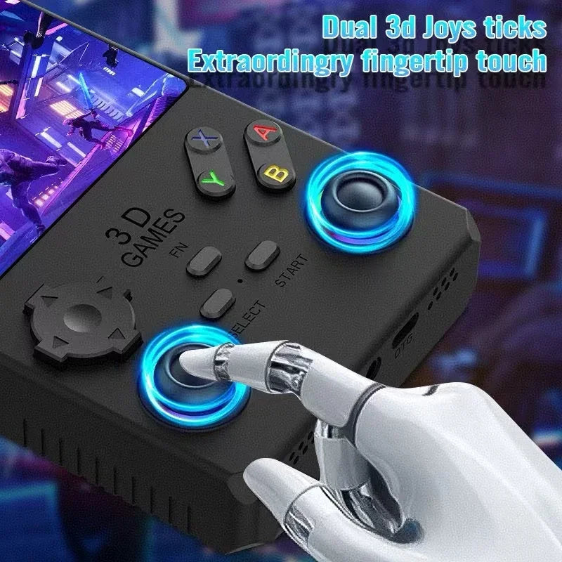 V40 MAX Handheld Game Console 4'' IPS Screen 4000mah Battery Joystick RGB lighting Effect 256GB with more than 40000 games