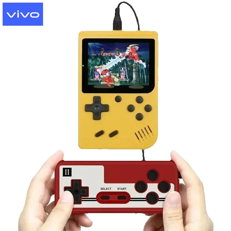 VIVO Portable Retro Mini Game Console 8-Bit Handheld Game Player Built-in 500 Games AV Out Game Console Valentine's Day Gift