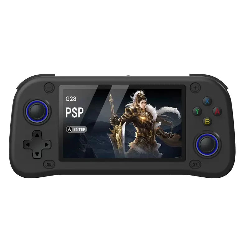 G28 Retro Handheld Video Game Console 64GB 4.3 Inch MIPI Screen Portable Linux System Pocket Player with 128GB 20000+ Games