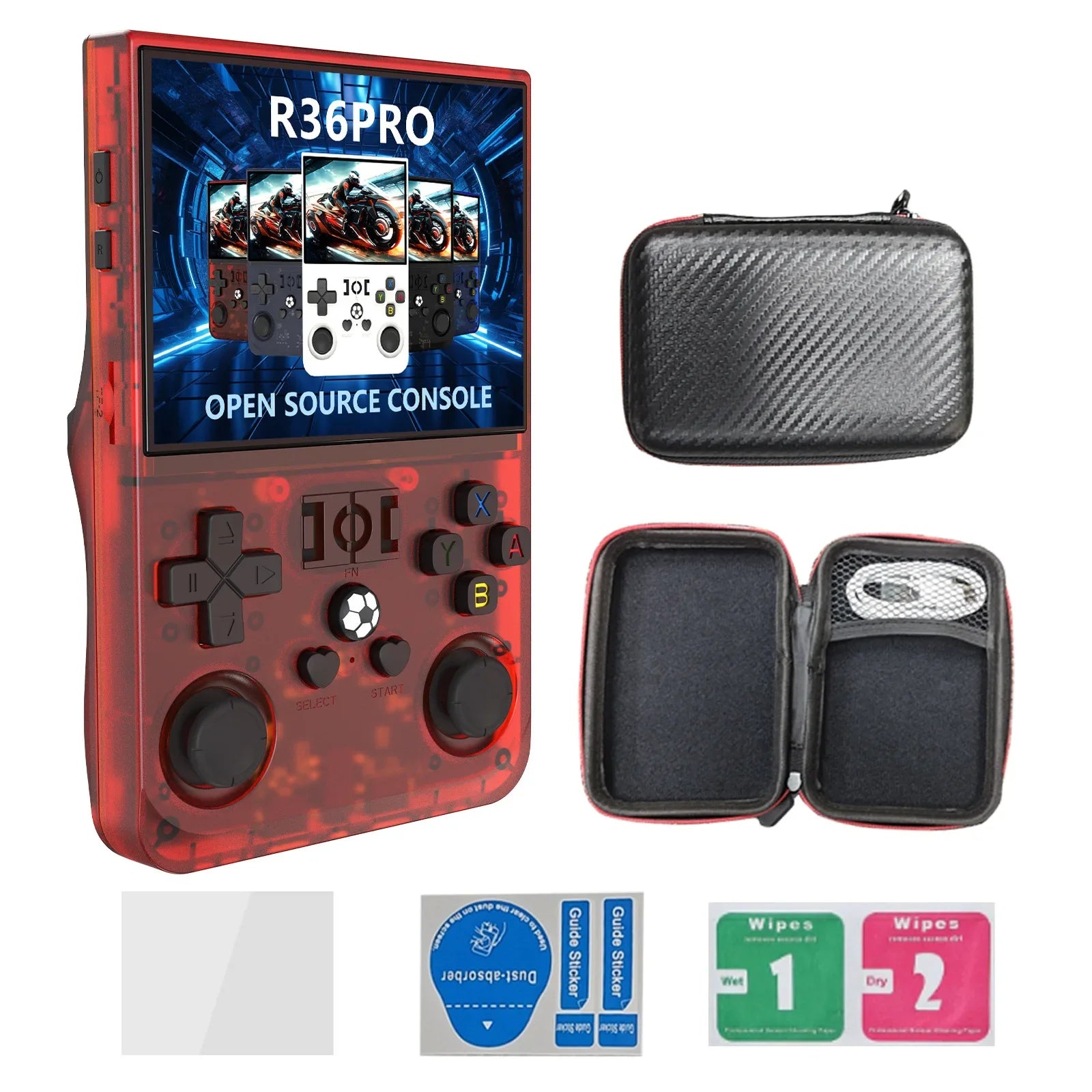 Retro Game R36 Pro – 3.5" HD Display, Open-Source OS, 128GB Preloaded Games, Classic Portable Console