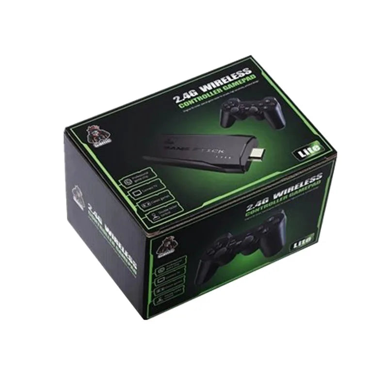 M8 Video Game Console 64GBuilt-in 30000 Games 2.4GB Dual Handle Wireless Controller 4k HD simulator For GBA TV Game Stick PK X2