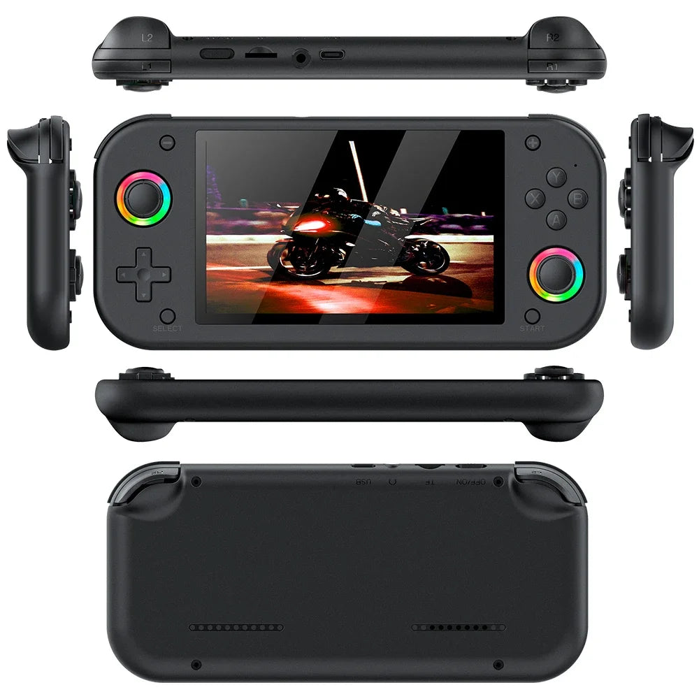 M26 Handheld Game Console Kids Gifts 5.1Inch 64GB IPS Screen 3D Retro Handheld Game Console with 20000 Games