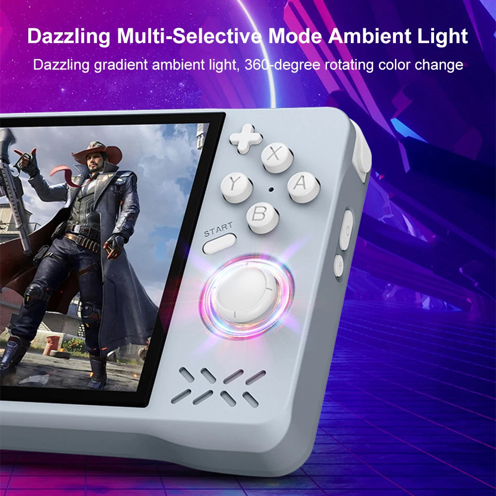 XF40H Video Game Console 4.0inch IPS Screen 2.4G WIFI RK3326 1.5 GHz 64bit Open Source Linux System 4000mAh Retro Game Player