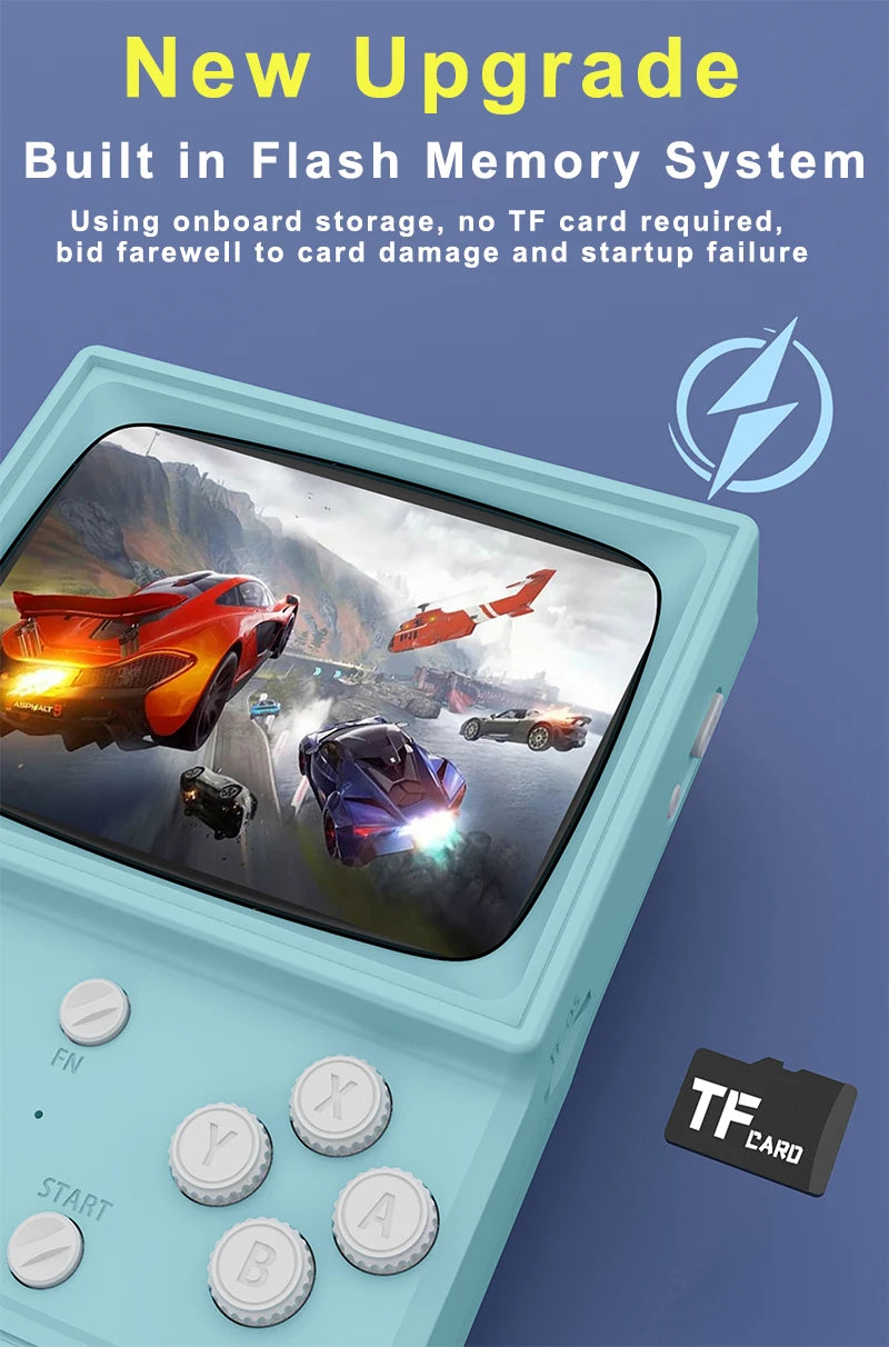 R36T Retro Handheld Video Game Console EmuEMEC System 3.5 Inch IPS Screen 2025 New Upgrade Portable Pocket Video Party Player