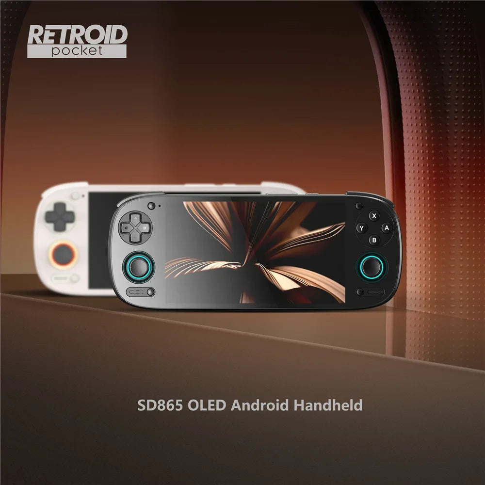 Retroid Pocket 5 Handheld Game Console SD865 5.5 Inch Oled HD Screen Bluetooth 5.1 Android 13 5000mAh Retro Video Game Player