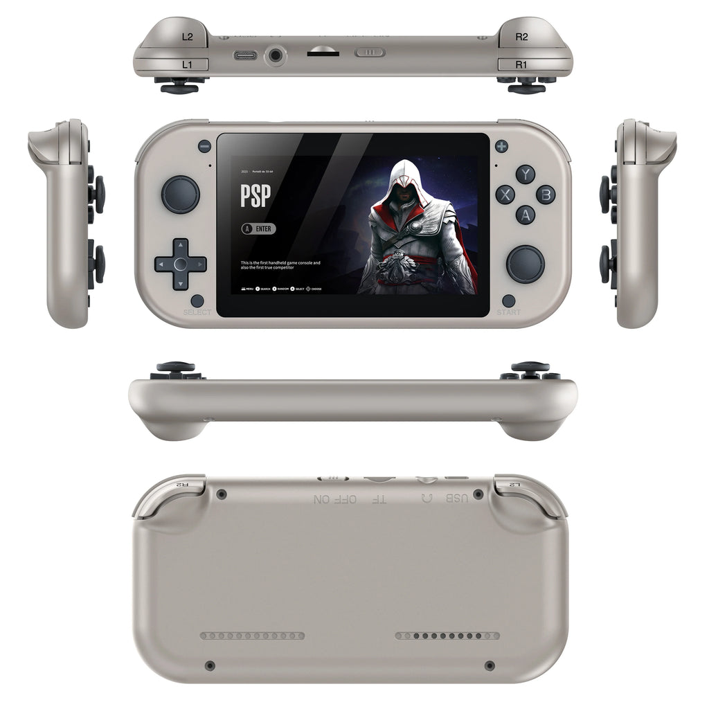 M17 Handheld Video Game Console, Open Source Sistema Linux Pocket Video Player portátil, Retro Gaming Console, 4,3"Tela 64G 128G