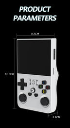 Open Source R36PRO Handheld Game Console Linux System 3.5inch HD Screen 4000mAh Play 6h 1GB+8GB RAM, Support TFcard 64GB 128GB