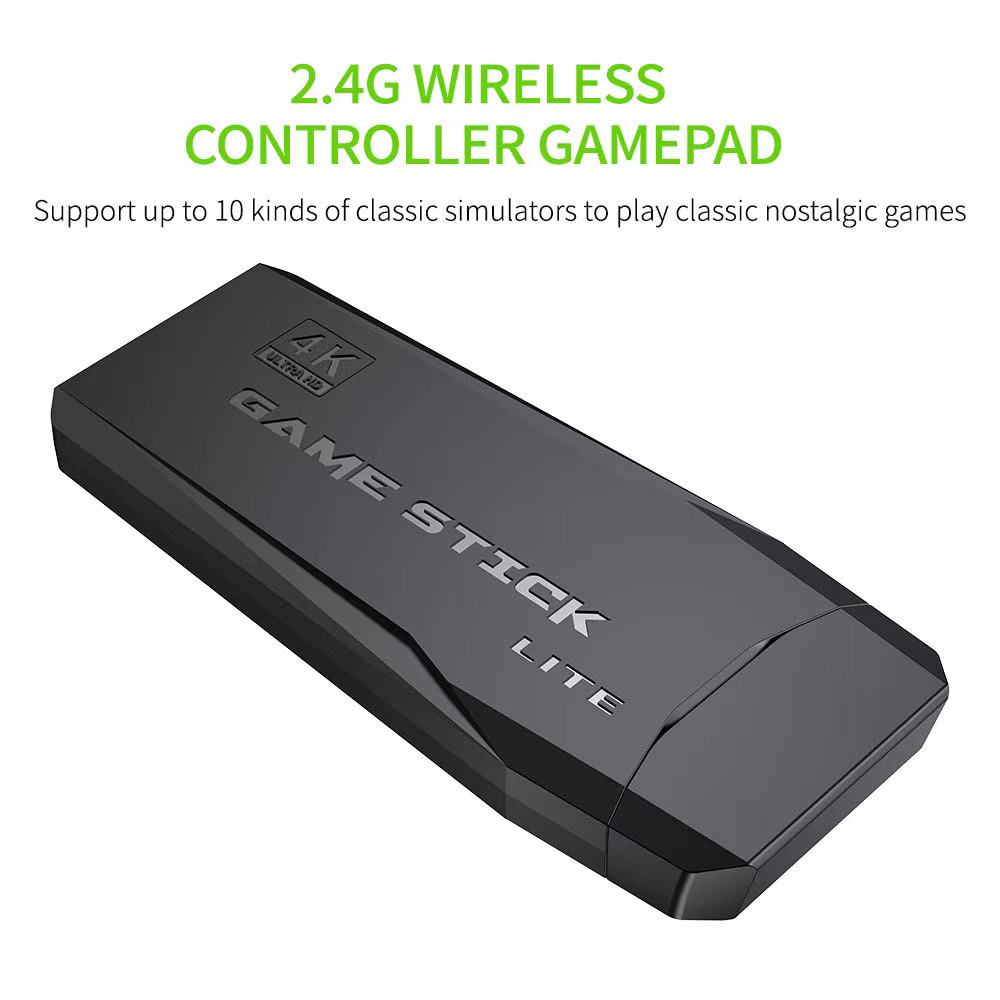 M8 Video Game Console 64GBuilt-in 30000 Games 2.4GB Dual Handle Wireless Controller 4k HD simulator For GBA TV Game Stick PK X2