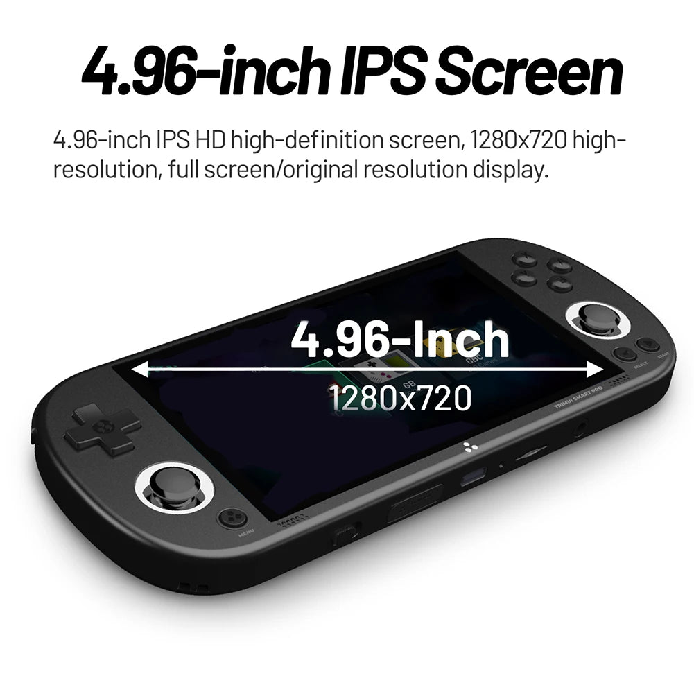 TRIMUI Smart Pro Video Game Console for Kids Adult 4.96 Inch Screen Linux Pocket Double Joystick Handheld Game Player Console