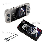 M17 Handheld Video Game Console, Open Source Sistema Linux Pocket Video Player portátil, Retro Gaming Console, 4,3"Tela 64G 128G