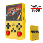 R36S Game Console Linux System 128G Portable Video Consoles 3.5 Inch IPS Screen with Retro Games Pocket Handheld Game Players