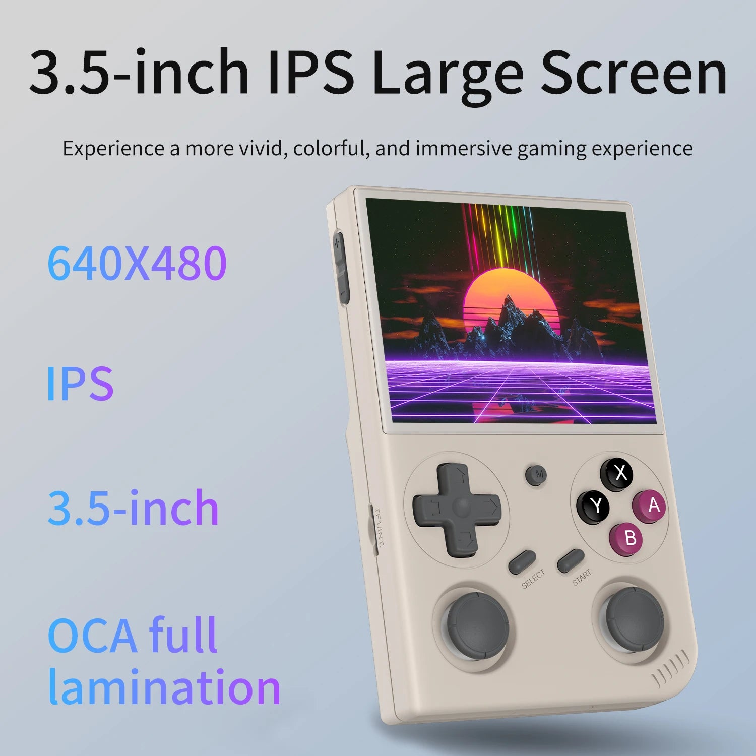 BATLEXP G350 Retro Handheld Game Console 3.5" IPS Screen RK3326 Linux 64bit Dual Joystick Vibration Motor Portable Video Players