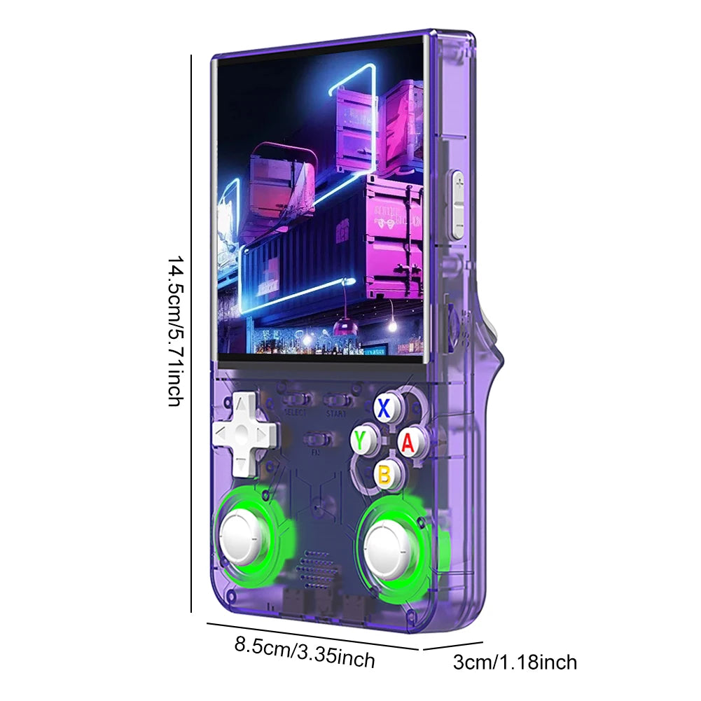R36 Ultra Retro Handheld Game Console 4.0-inch Open-source Linux System 128/64GB Portable Video Player Handheld Game Console
