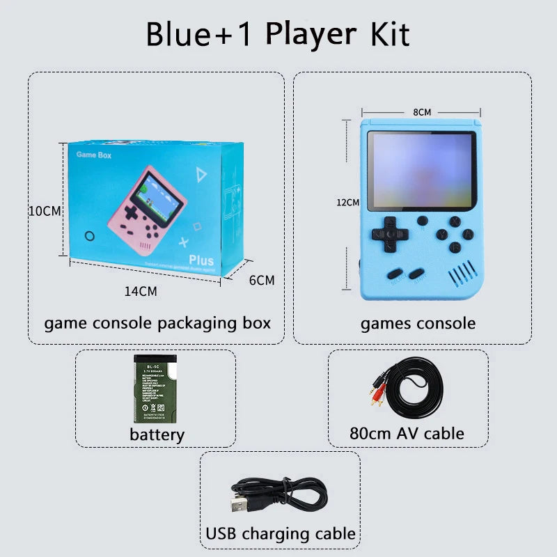 Retro Portable Mini Handheld Video Game Console 8 Bit 3.0 Inch Color LCD Kids Color Game Player Built in 500 Games