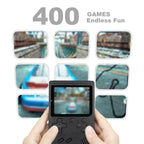 Retro Mini Handheld Video Game Console 8-Bit 3 Inch Color LCD Kids Game Player with Built-in 400 Games Portable Entertainment