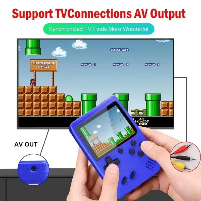VIVO Portable Retro Mini Game Console 8-Bit Handheld Game Player Built-in 500 Games AV Out Game Console Valentine's Day Gift