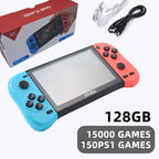 VILCORN X50 MAX Handheld Game Console for PS1 Retro Games Kids Video Game Player for GBA/SNES Portable Audio Gaming Console