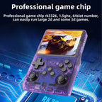 2025 New R40S PRO 256GB Handheld Game Console w/Joystick, 30000+ Retro Games, Linux OS, Transparent Shell, MP4 Player, Kids Gift