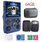 Open Source R36PRO Handheld Game Console Linux System 3.5inch HD Screen 4000mAh Play 6h 1GB+8GB RAM, Support TFcard 64GB 128GB