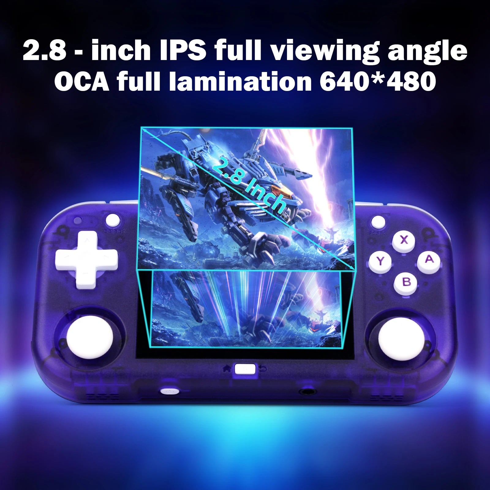 Ampown Mini Zero 28 Handheld Game Console 2.8'' IPS Screen AllWinner Processor Android System 2.4GWIFI MAGICX ZERO28 Player Gift