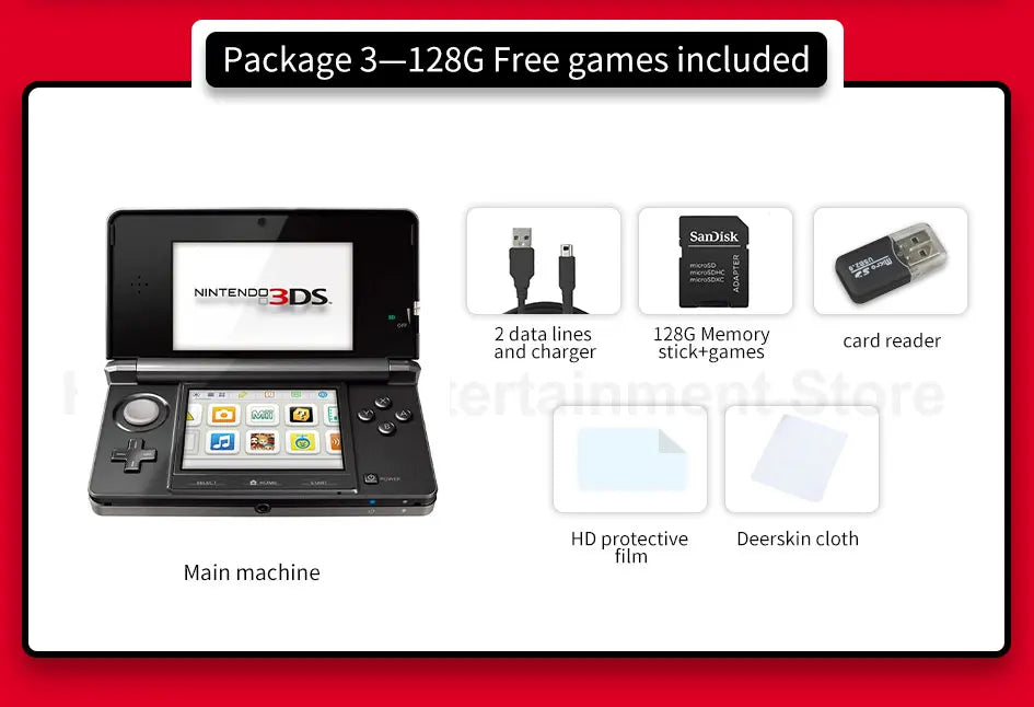 Original 3DS 3DSXL 3DSLL Game Console handheld game Console Free Games for Nintendo 3DS