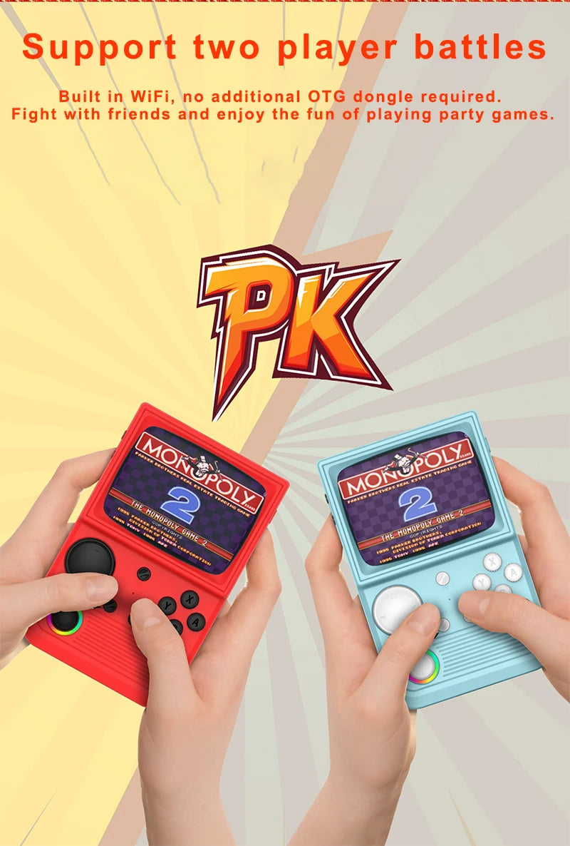 R36T Retro Handheld Video Game Console EmuEMEC System 3.5 Inch IPS Screen 2025 New Upgrade Portable Pocket Video Party Player