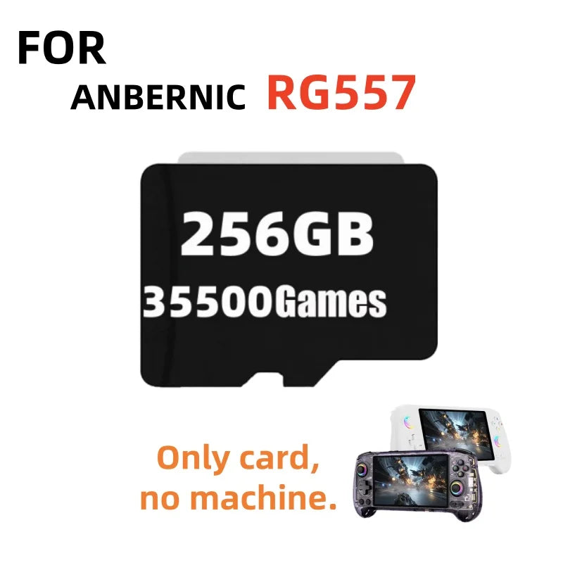 For RG557 Portable Handheld Game Console Memory Card TF Card SD Card Game Card  Video Player Retro Game Android  512G PSP PS2